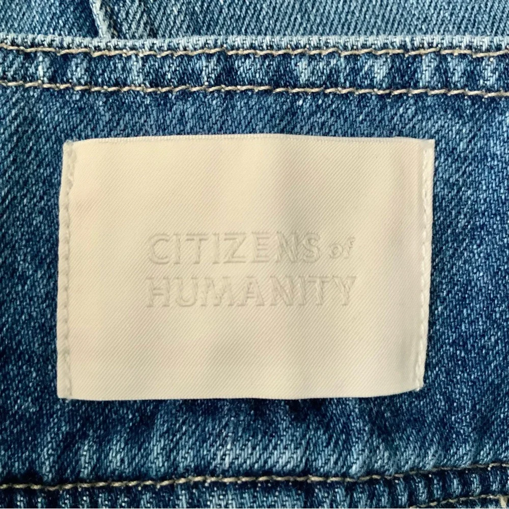 CITIZENS OF HUMANITY Noelle Belted Cargo Jeans High Waist Crop Blue Size 27 - Picture 11 of 16